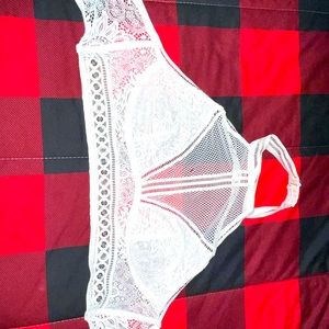 White halter bralette